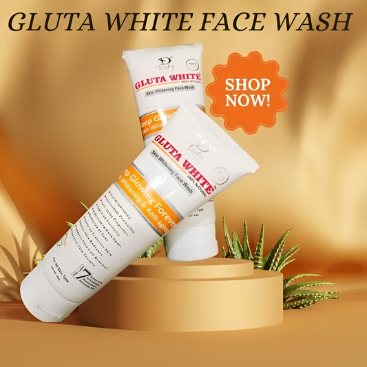 Gluta White 100% Natural Skin Whitening & Anti-Aging Face Wash